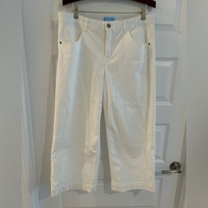 Draper James Wide leg Jeans White Size 16
